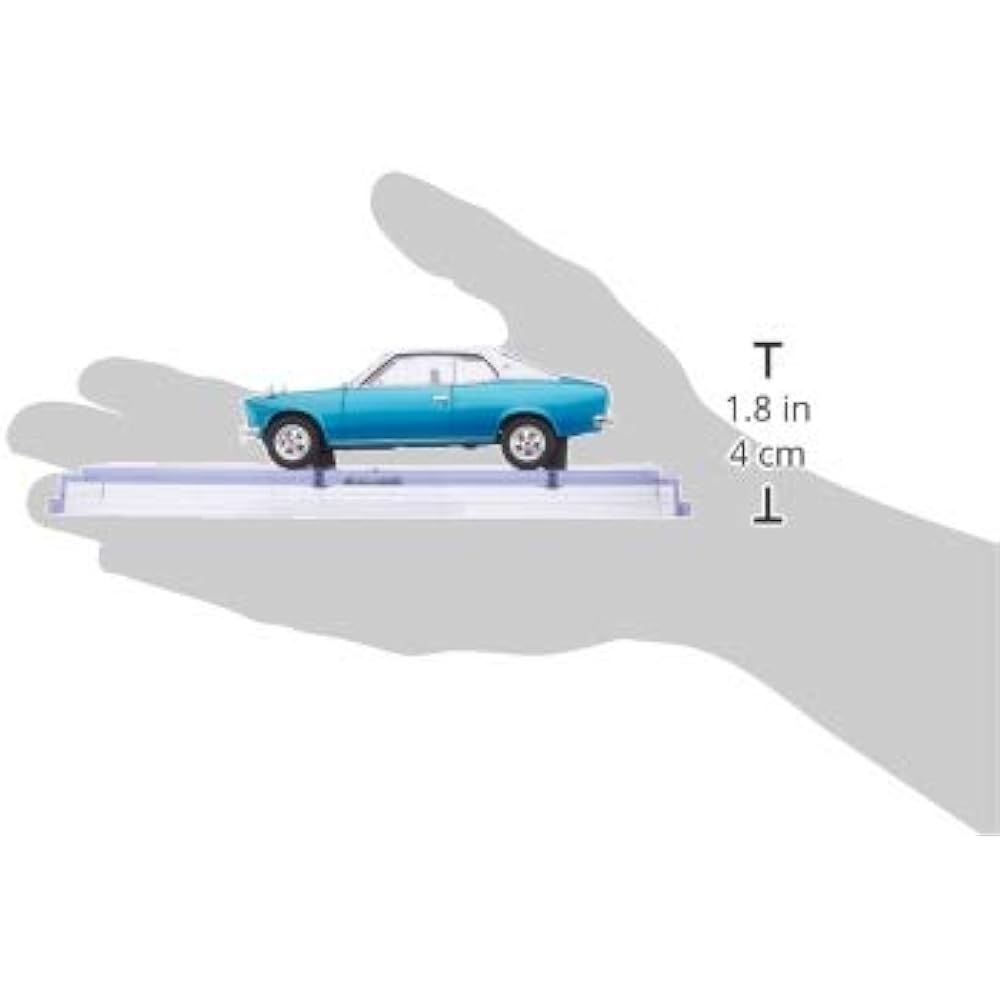 ENIF 1/43 Nissan Laurel 2000GX 2-door hardtop 1970 model heroic blue leather top specification finished product