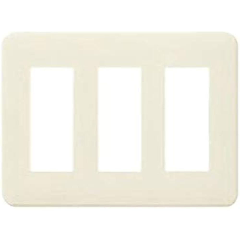 Panasonic Full Color Modern Plate for 1 Milky White [Genuine Package Product] Set of 100 WN6001WP100