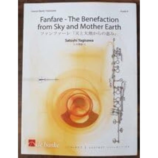 Wind Orchestra Score Yagisawa Kyoji Fanfare "Blessings from Heaven and Earth" Listenable Score and Parts Set