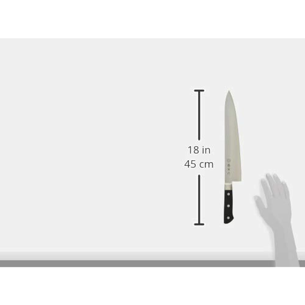 Fujitora Gyuto 300mm Made in Japan Cobalt Alloy Steel Double Edge Chef Knife that can be used not only for meat cutting but also for cooking fish and vegetables DP Cobal Alloy Steel Split with Base FU-811