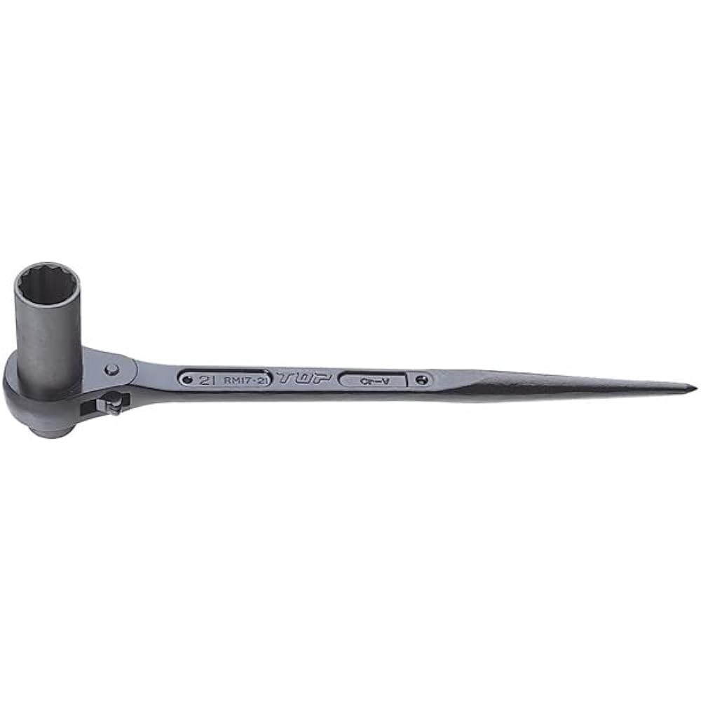 Top (TOP) Super long ratchet wrench 19x24mm Single long type RM-19x24SL Tsubamesanjo Made in Japan