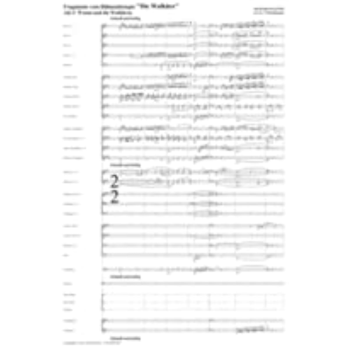Wagner's "Ride of the Valkyries" and other wind orchestra score sets