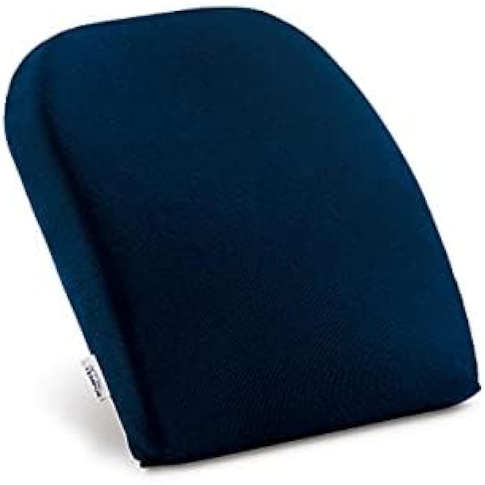 Tempur Cushion Lumbar Support for Chairs Supports the lower back Just place it on the backrest Posture support by adding it Height adjustable Backrest Lumbar support Body pressure distribution Chair pad Dark blue Approximately Width 36x Height 36x Thickn