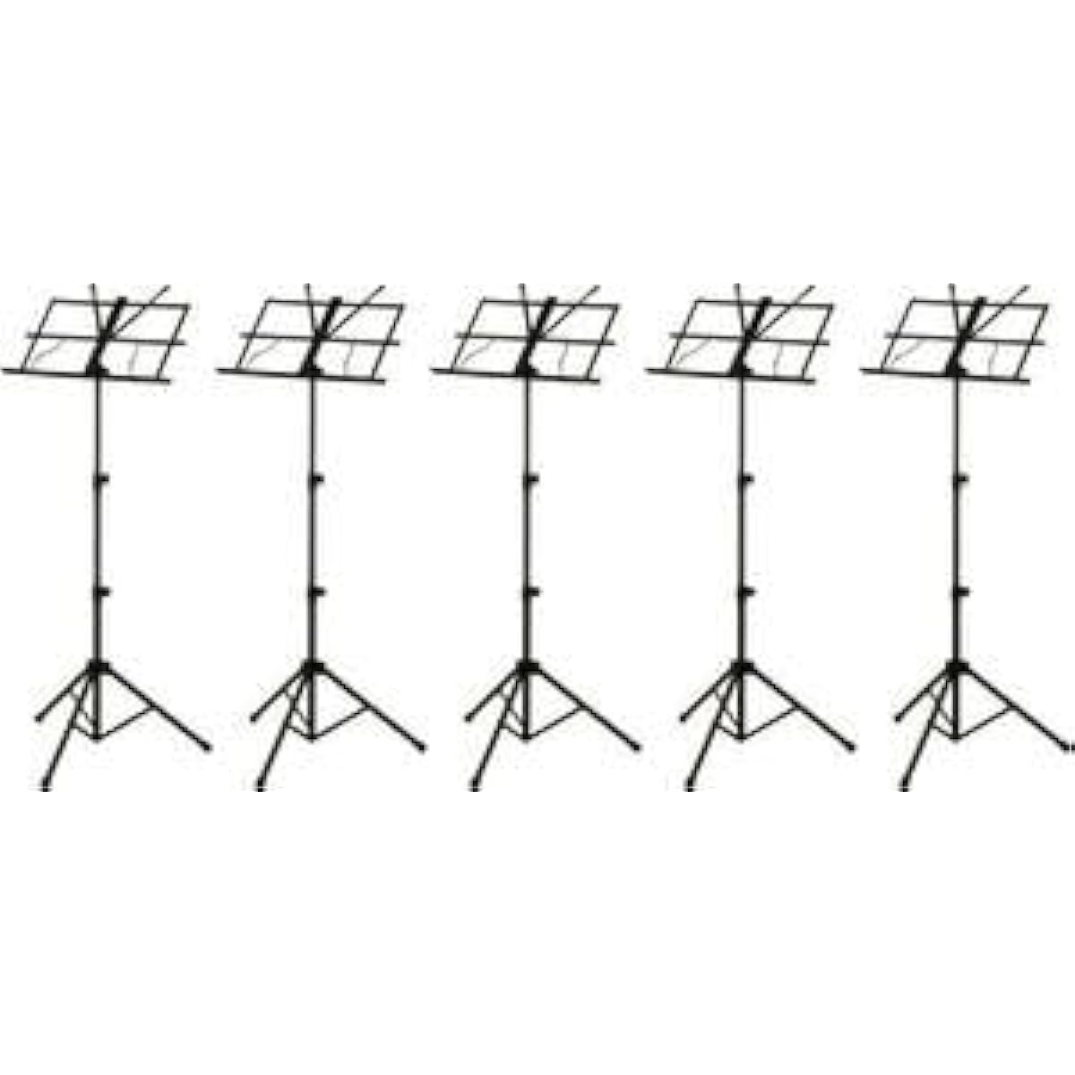 ARIA AMS-40B x 5 (simple steel music stand with special pouch)