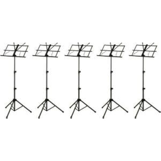 ARIA AMS-40B x 5 (simple steel music stand with special pouch)