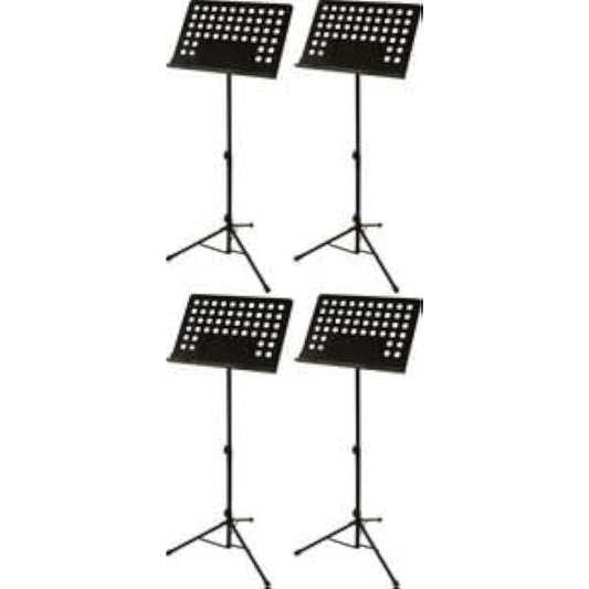 ARIA AMS-301B 4-piece set (perforated type, orchestra-style steel music stand, removable stand)