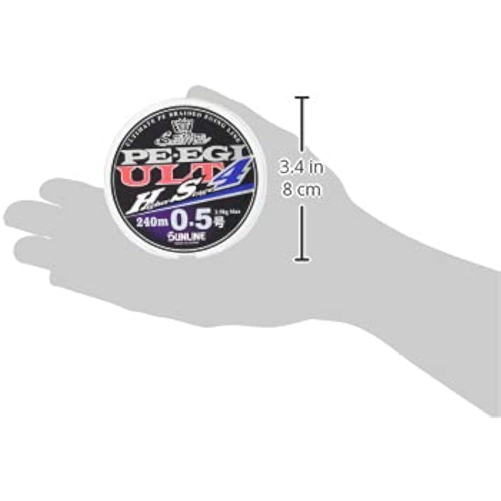 SUNLINE PE Line Salt Mate PE Egi ULT HS4 240m No. 0.4 3.3kg 4 pieces White, Pink, Light Green