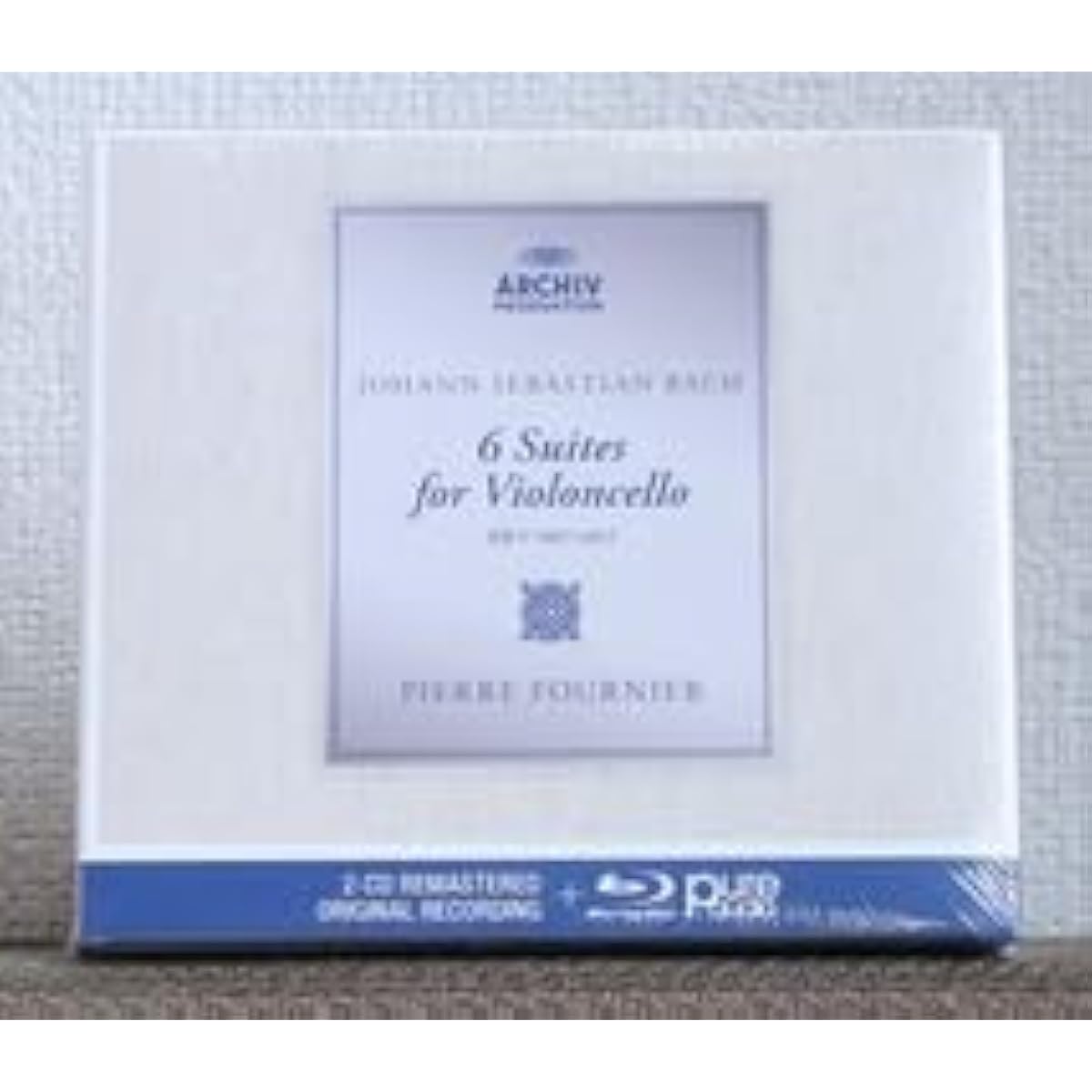 Out of stock 3-disc CD Blu-ray Pierre Fournier J.S. Bach Cello Suites Blu-ray BDArchiv