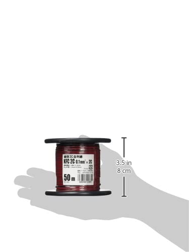 Kyowa Harmonet Small Diameter 2-core Parallel Wire KFC 0.1SQX2C Reel Winding 100m Red/Black