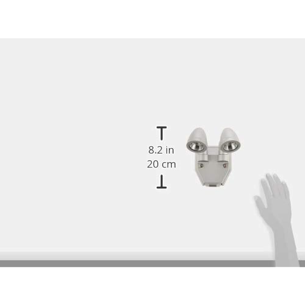 DAIKO Outdoor Spot with Motion Sensor [Built-in LED] LED 12.1W Light Bulb Color 2700K DOL-4674YS