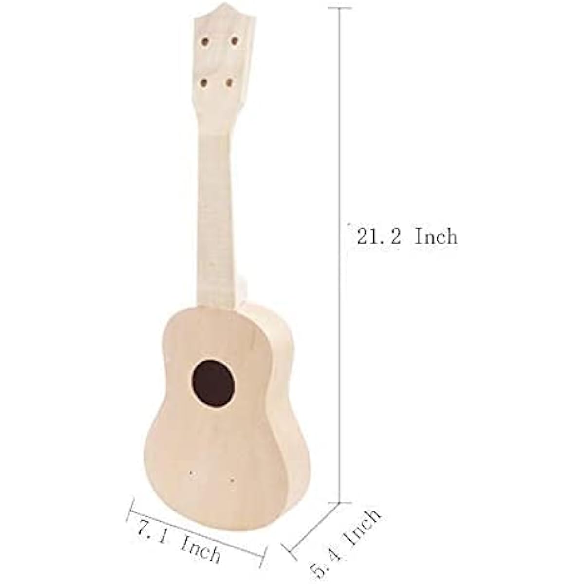 Jiayouy DIY Ukulele Kit 21 Inch Hawaii Ukulele Kit with Installation Tools Painting Soprano Ukulele for Kids Students Beginners Gift