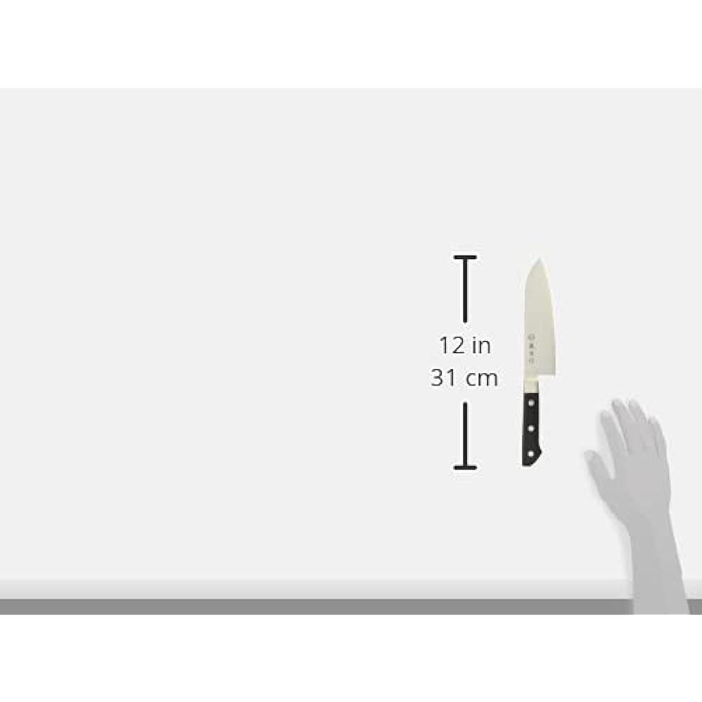 Made by Fujitora Santoku 170mm Made in Japan Cobalt alloy steel Double-edged All-purpose knife that can be used for a wide range of meat, fish, and vegetables DP Cobalt alloy steel split with base FU-503