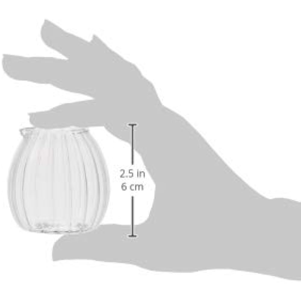 Adelia Glass Milk Pitcher 80ml Mini Egg Mall Set of 12 F-37417