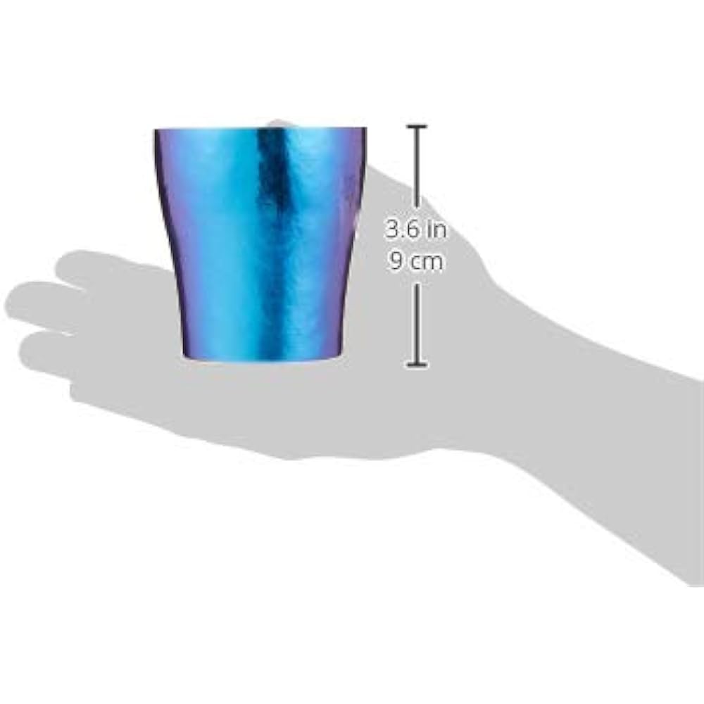 HORIE Made in Tsubame, Niigata Prefecture Titanium Double Tumbler Rei/Hana Titanium 250cc Gunjo T15KM250-750 T15KM250-750