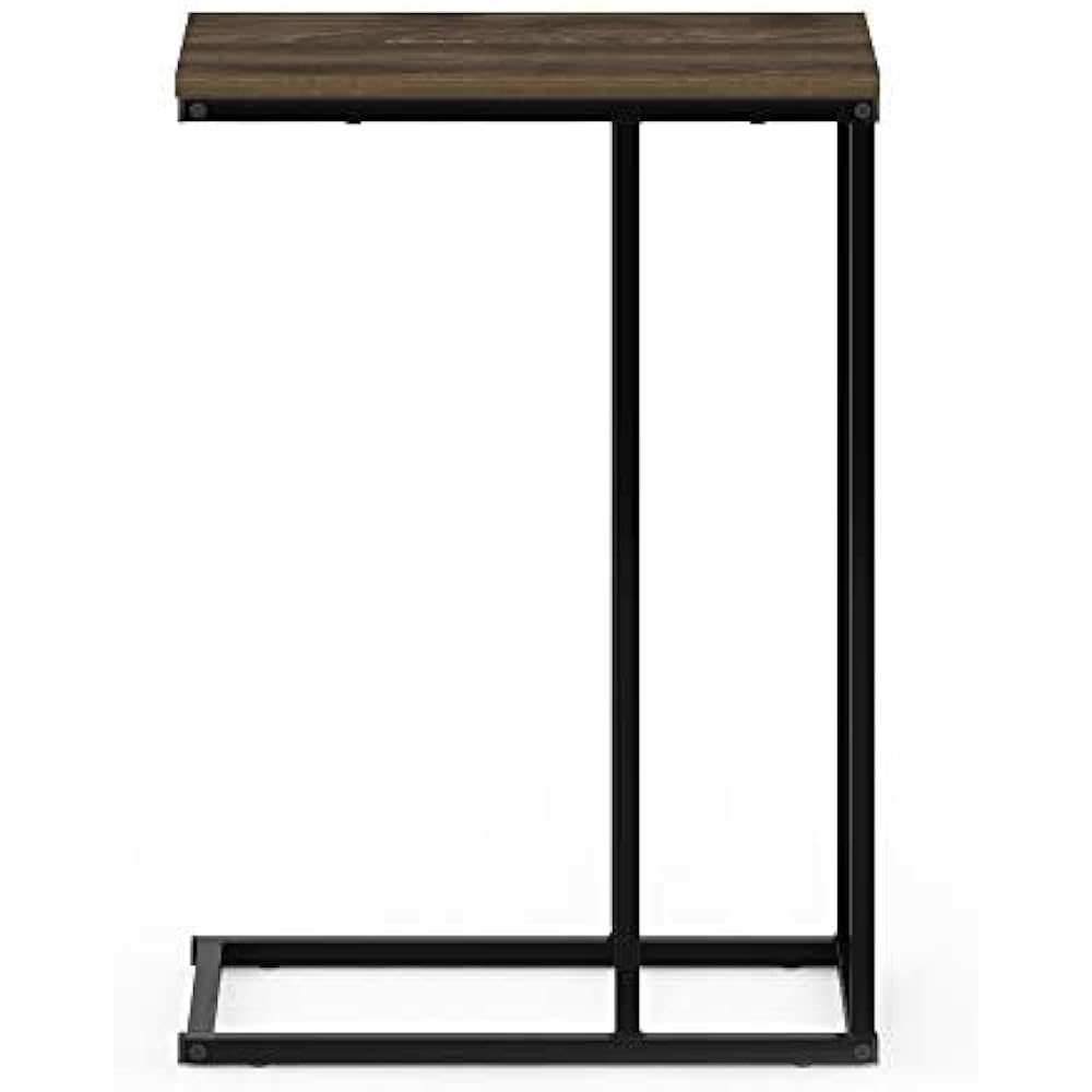 Furinno Camnus Sofa Side Table Colombian Walnut U-shaped Width 45.1 x Depth 25.0 x Height 58.4 cm [Regular Japanese Import Product] FM19123CWN