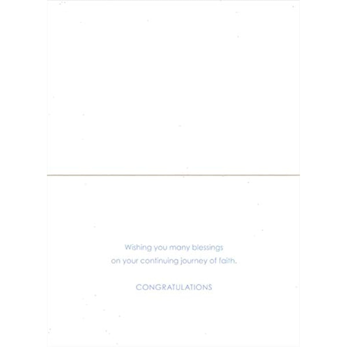 Blue Bar Mitzvah Congratulations Card with Pictura Circle Confetti
