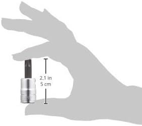 Kyoto Machinery Tools (KTC) 9.5mm (3/8 inch) Short T-type Tamper-proof Torx Bit Socket Set, Set of 8 TBT3S08TH