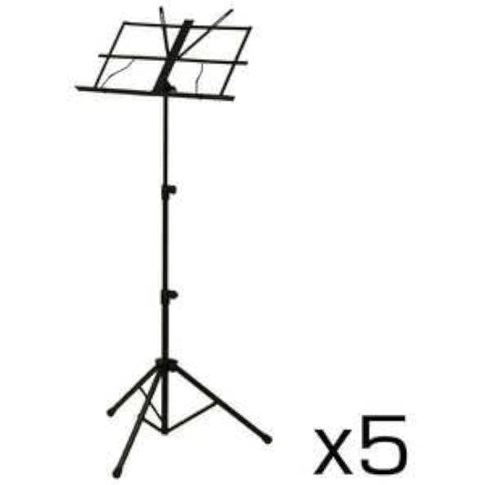 ARIA AMS-40B Steel Music Stand with Case 5 Pieces