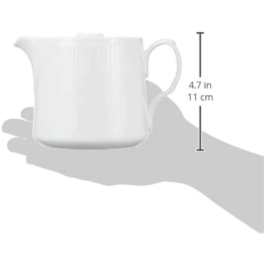 [Regular Imported Product] Royal Copenhagen White Fluted Teapot Wedding Gift Present 1059073