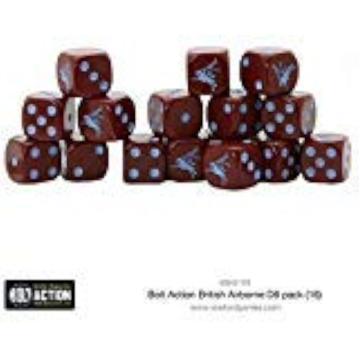 Warlord Games, British Airborne D6 Bolt Action (16) Dice