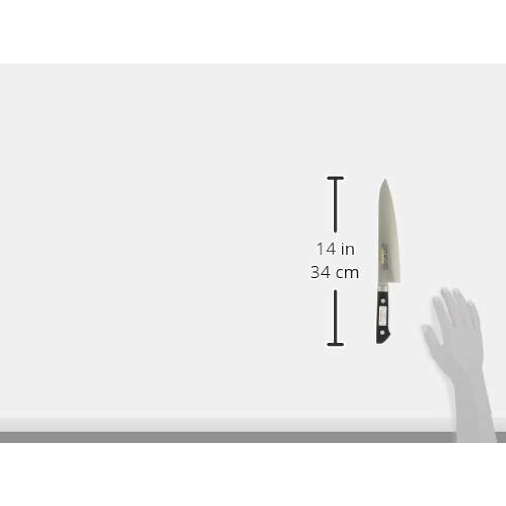 Masahiro Fukui Gyuto with molybdenum steel brim 21cm black