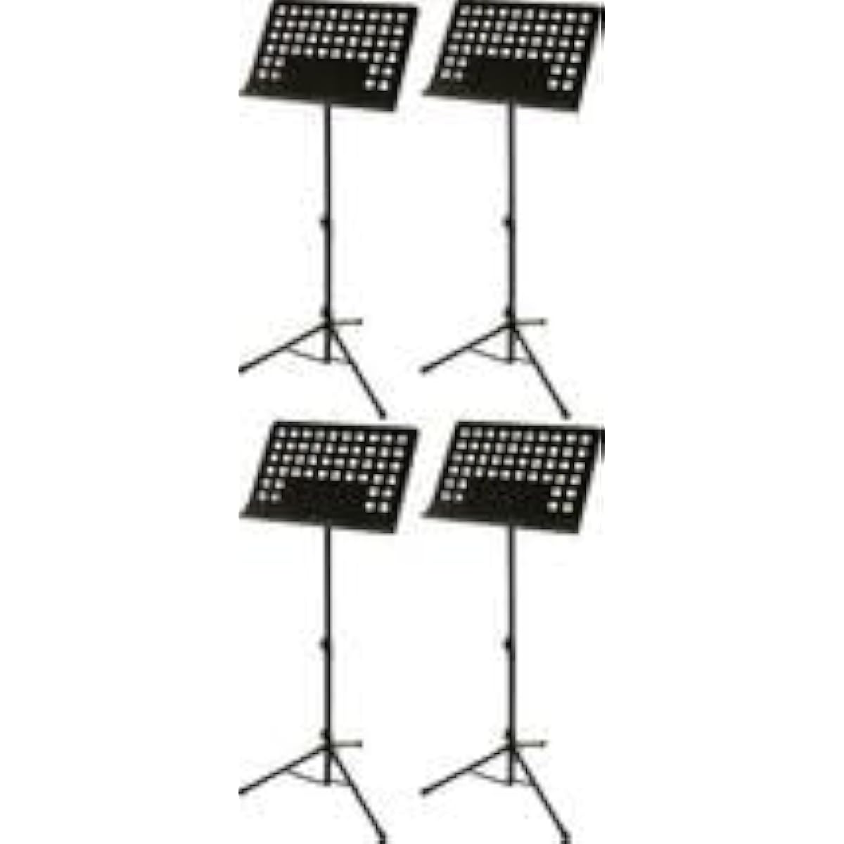 ARIA AMS-301B 4-piece set (perforated type, orchestra-style steel music stand, removable stand)