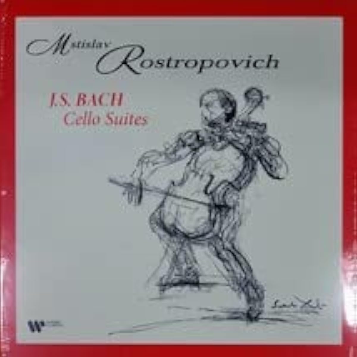 ・4LP Rostropovich Bach Cello Suites Rostropovich Bach Cello Suites