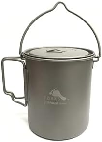 TOAKS Outdoor Camping Titanium Pot 750ml POT-750 Bail Handle [Genuine Japanese Product] 13233