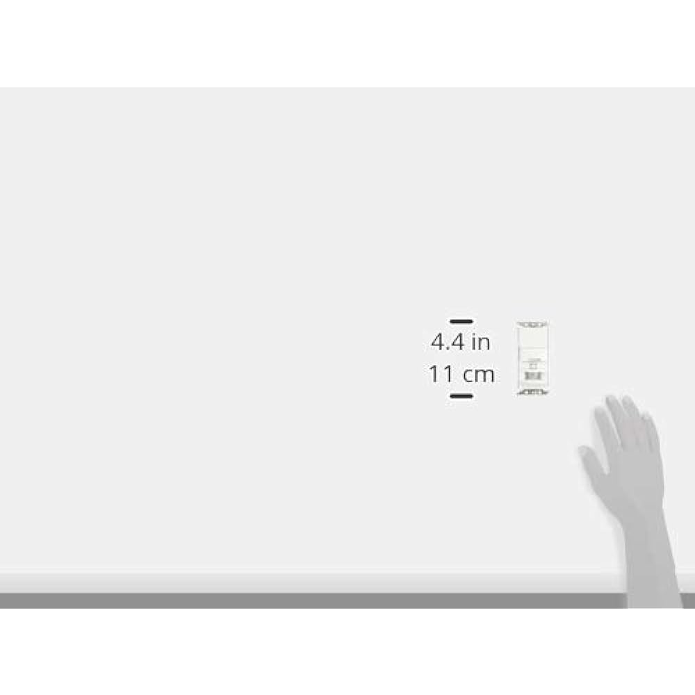 Panasonic Automatic Switch with Heat Sensor, Wall Mounted, Cosmo Series, Wide 21, 2-Wire Type, Single Cut LED Only (Brightness Sensor, Manual Switch Included), White WTK1511W