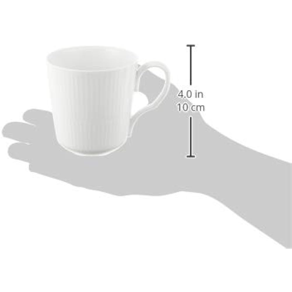 ROYAL COPENHAGEN [Regular Import] Royal Copenhagen White Fluted Pair Mug S 280ml Wedding Gift 1017377