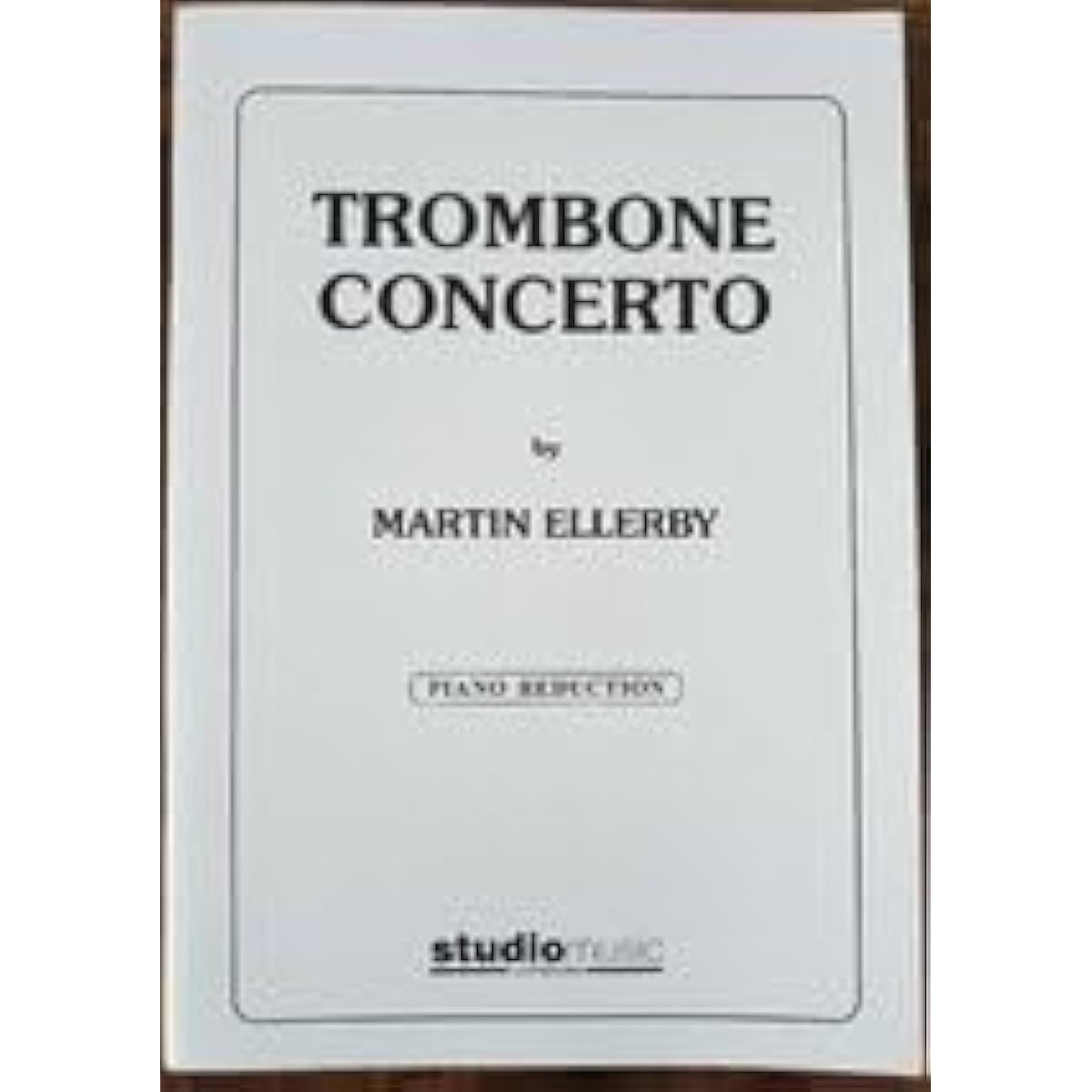 Trombone sheet music Martin Elleby: Trombone Concerto for solo trombone and piano