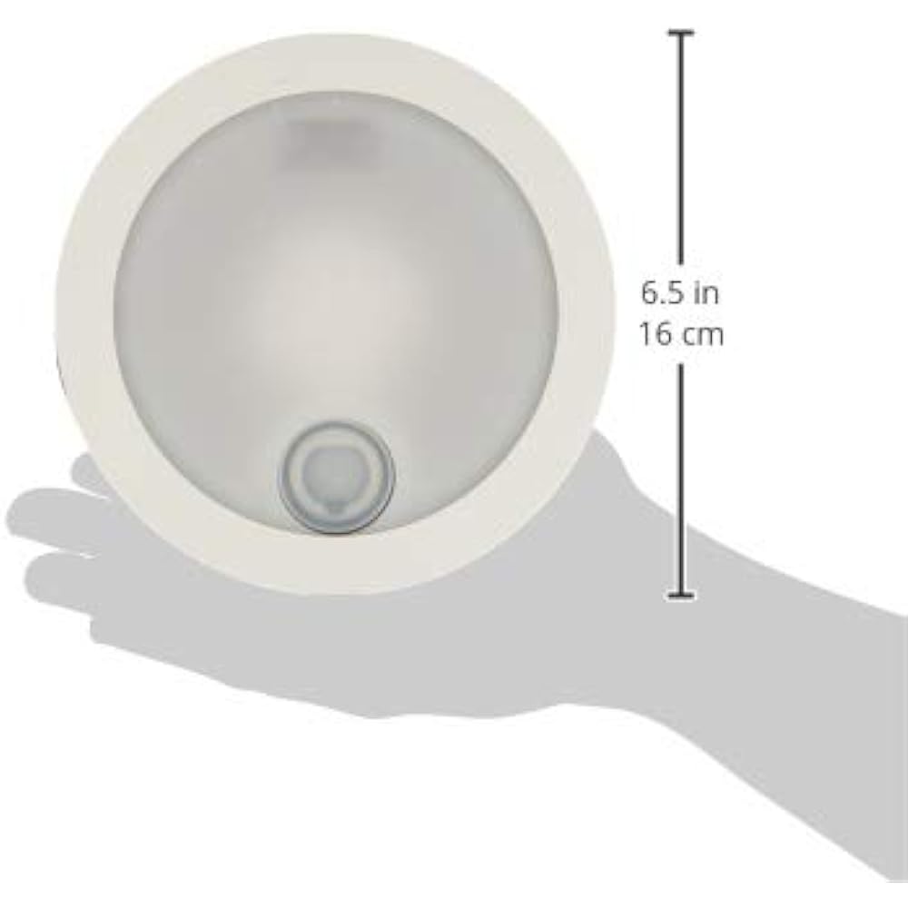 Toshiba Lighting Technology LED Integrated Outdoor Ceiling Light Under Eave With ON/OFF Sensor Daylight White 60W Pure White