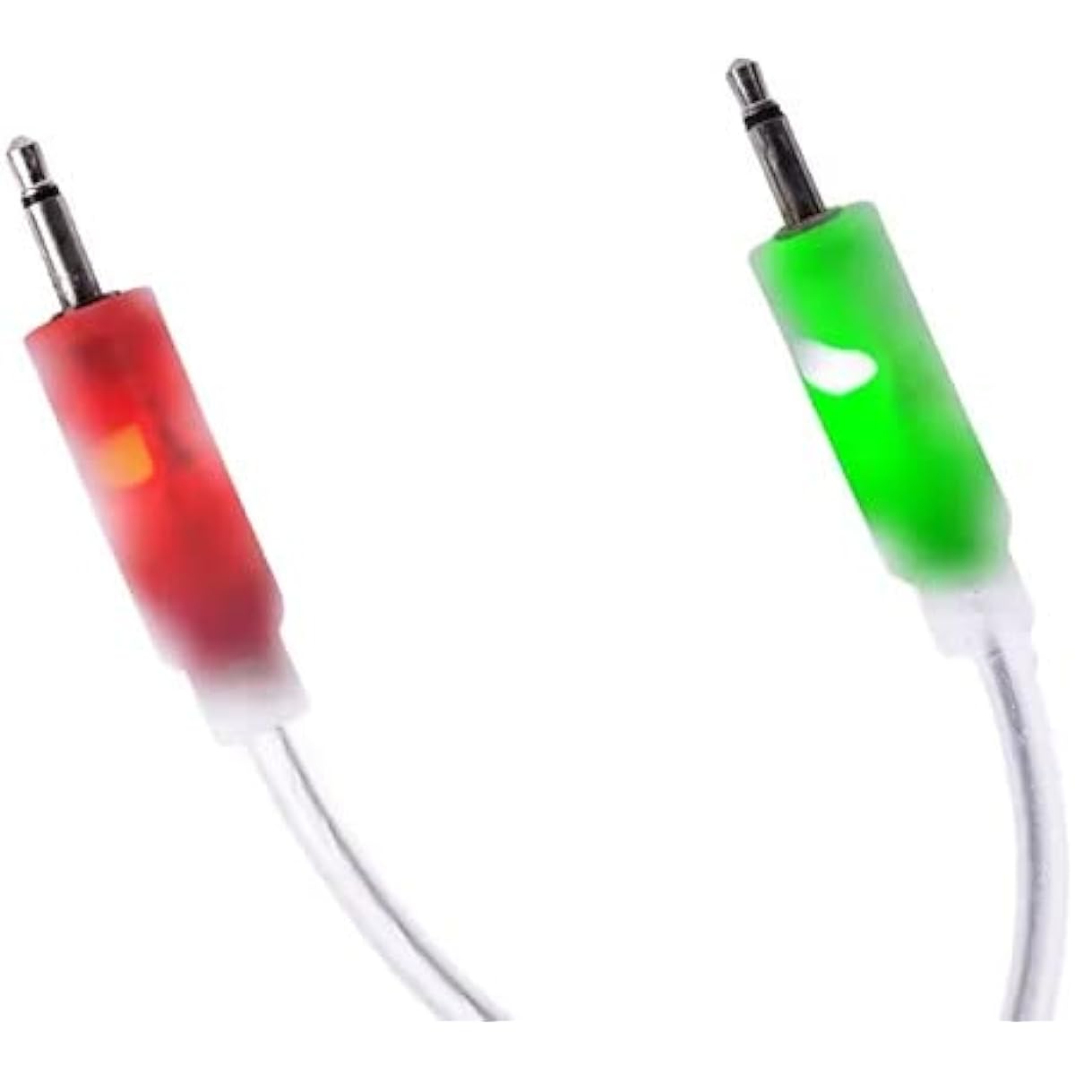 SSMS LED Eurorack Patch Cable - 24" (60cm) 3 Pack Red/Green LED