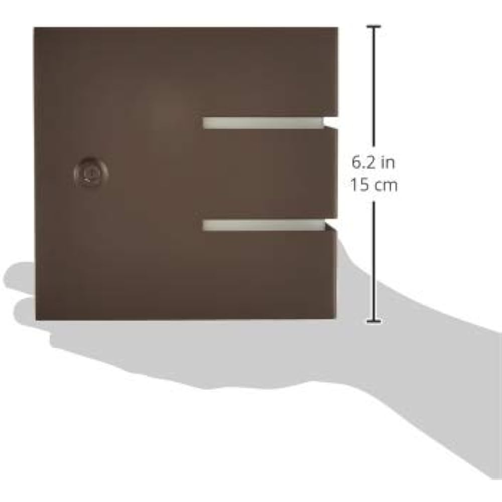 Toshiba Lighting & Technology LED Integrated Outdoor Bracket Porch Light Dark Brown 137 x 137