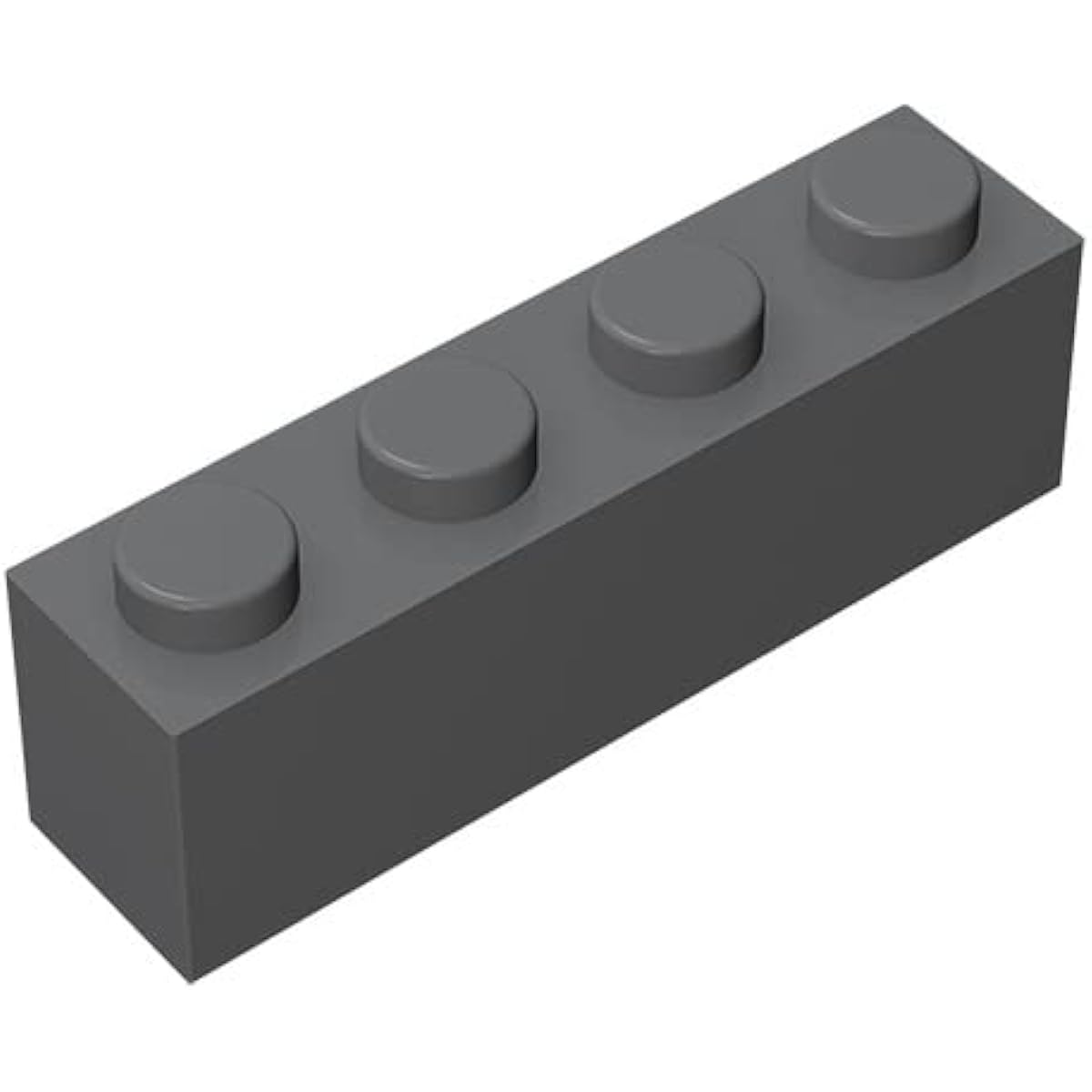 Classic Building Bricks 1x4, 100 Piece Bulk Blocks, Dark Gray 1x4 Bricks, Lego Parts and Pieces 3010 (Color: Dark Gray)