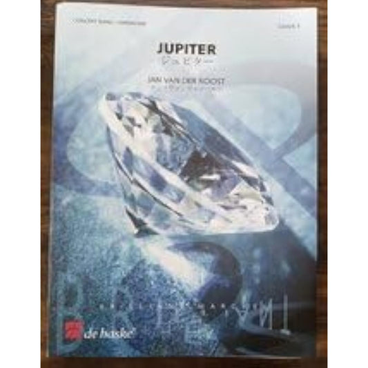 Wind Orchestra Score Jan van der Roost Jupiter Concert March Listenable Score and Parts Set