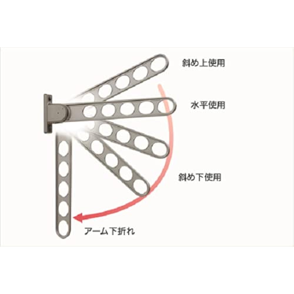 Kawaguchigiken Window Wall Clothesline Hoclean HKL-85-LB Light Bronze 1 Piece