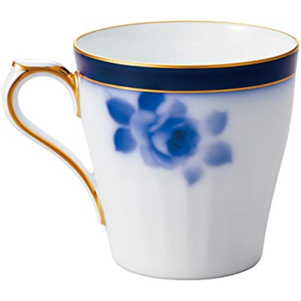 [Okura Touen Washi Paper Wrapping] Okura Touen 100th Anniversary Blue Rose Mug 114/8011R