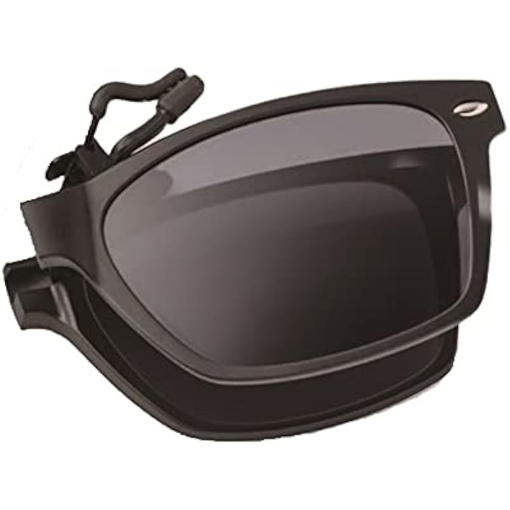 HUG OZAWA GR-009C Red green glass Instant sunglasses Foldable clip-on sunglasses Polarized lenses GR-009C Red Lens: Brown + Silver mirror