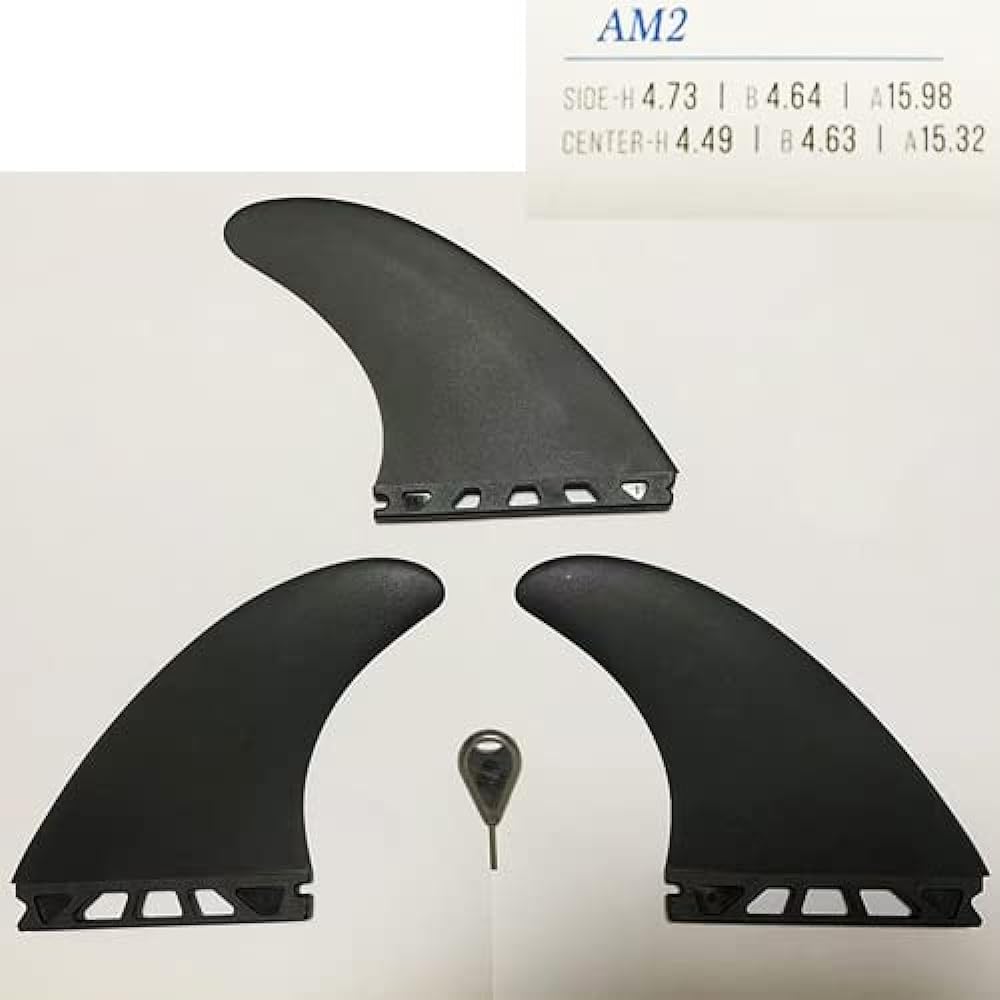 FUNKTION FUTURE Future compatible AM2 4.73"/4.49" 3 fin set FKGFCC-FT-AM2 for surfboards