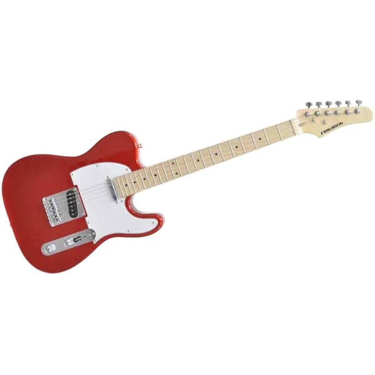 PLAYTECH Electric Guitar Telecaster Type Maple Fretboard Metallic Red