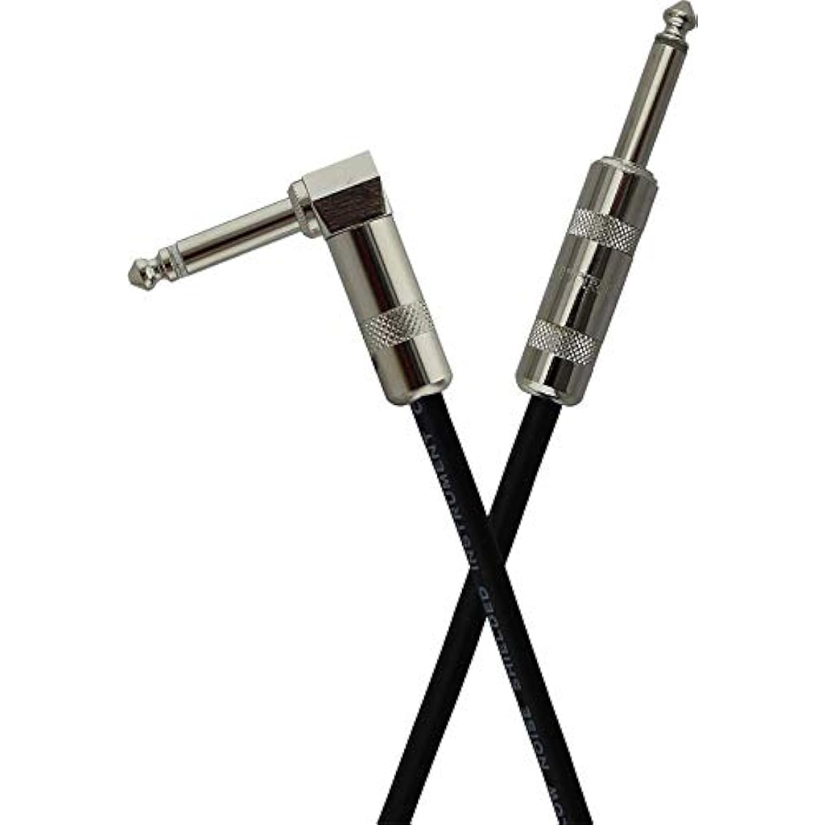 StageMASTER SEGL-15 15' Instrument 1/4" Straight Connector L-Shaped 1/4" Connector Low Noise Shielded Cable