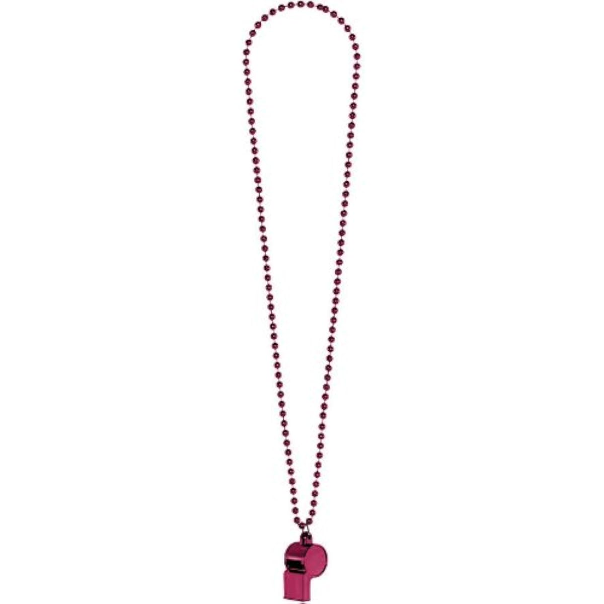 amscan Whistle with Chain Party Accessory Burgundy