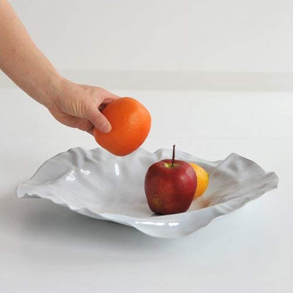 [Regular Imported Product] ALESSI Port Basket/Milky White 90085 W