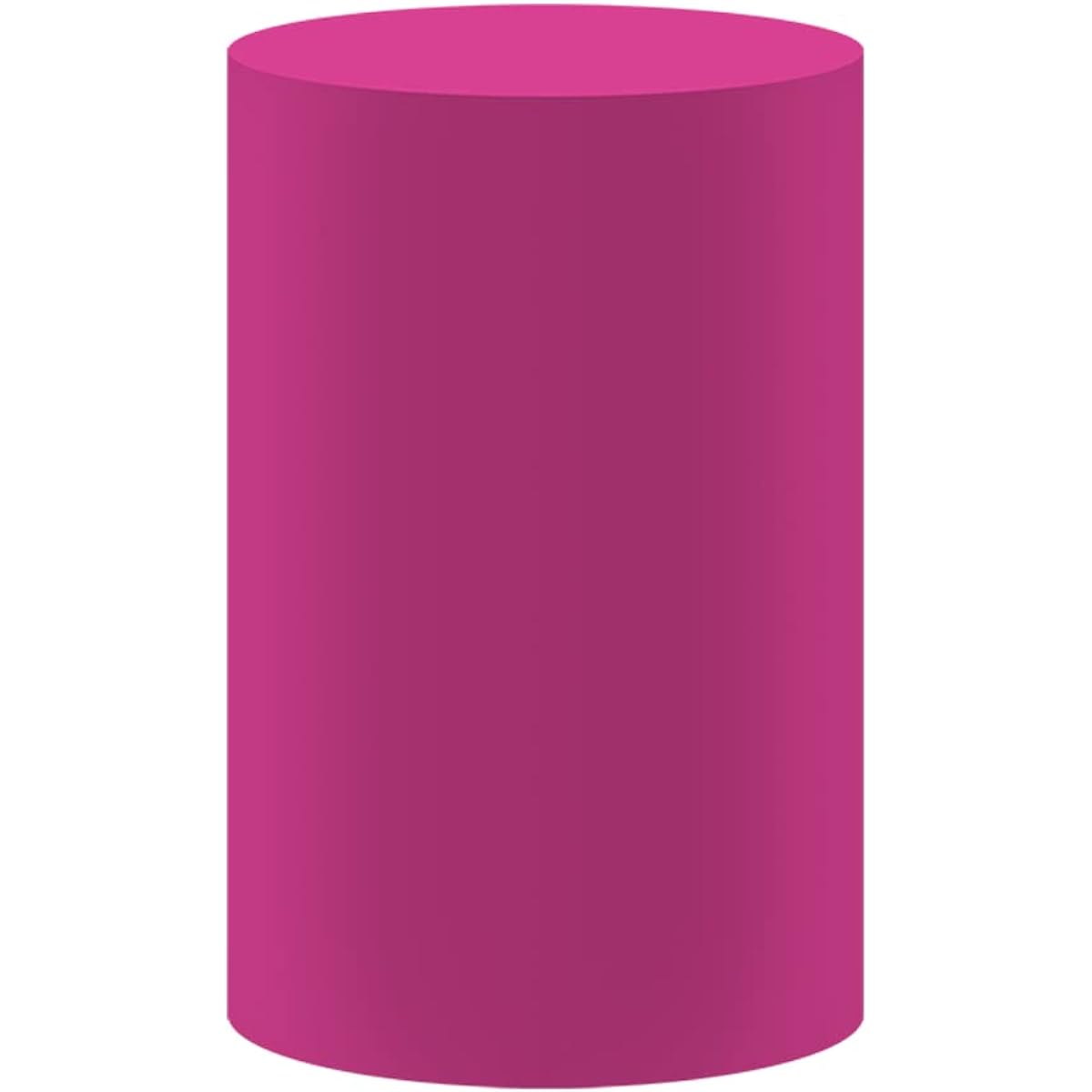 FiVan Birthday Party Pedestal Cylinder Cover Rose Red Solid Color Elastic Stretch Spandex Pedestal Cover HP-140