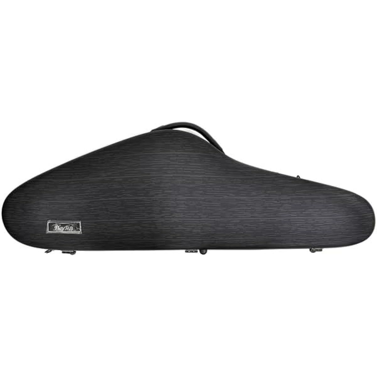 PLAYTECH Violin Case 4/4 Size Includes Hygrometer and 2 Straps Can Store 2 Bows and Shoulder Rest Dark Navy & Gray