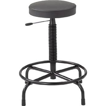 TRUSCO Work Chair Gas Adjustable Φ315 x H450-620 Black L-60GC