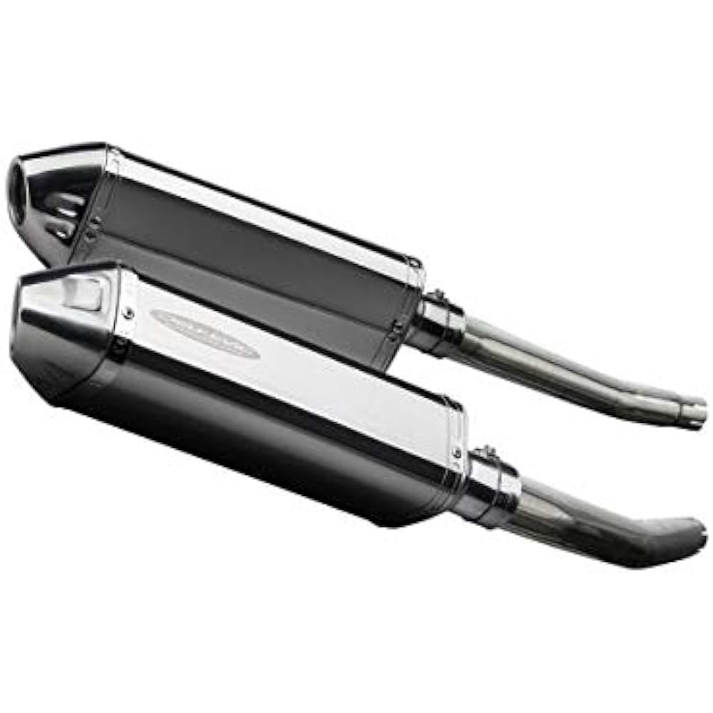 DELKEVIC Slip-on Stainless Steel Tri-Oval Muffler for SUZUKI GSX1300R HAYABUSA 2008-2017 320mm KIT1185