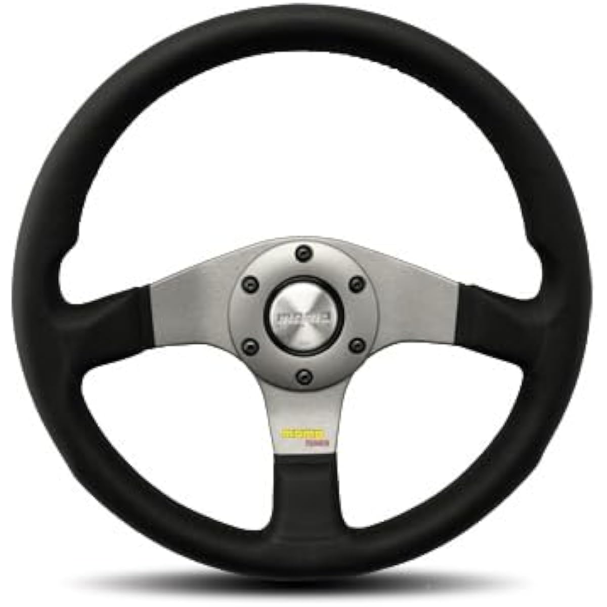 MOMO Steering Wheel Tuner Black Leather/Dark Gray Spoke 320mm