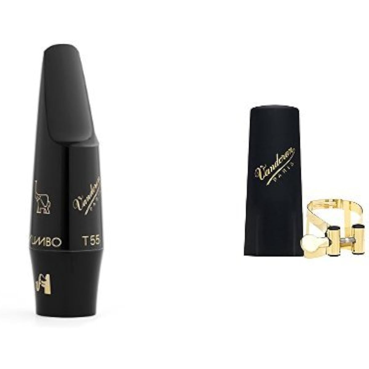Vandoren tenor saxophone mouthpiece "Jumbo Java T95" & ligature "M|O" pink gold plated set